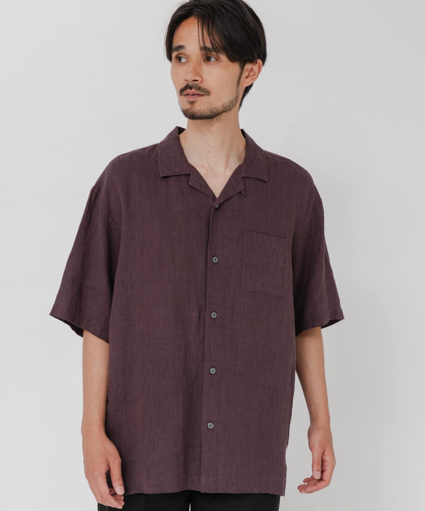 聯名 BROOKS BROTHERS×URBAN RESEARCH LINEN CAMP SHIRTS SHORT-SLEEVE 襯衫