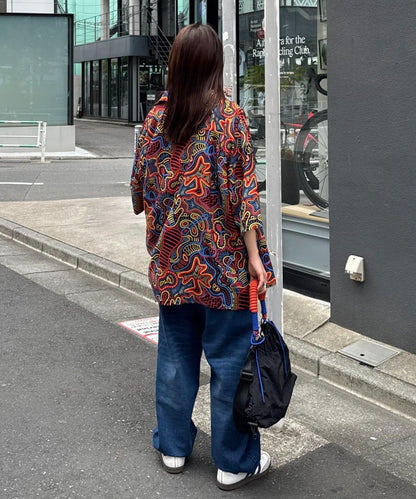 S.G 迷幻圖案短袖襯衫
