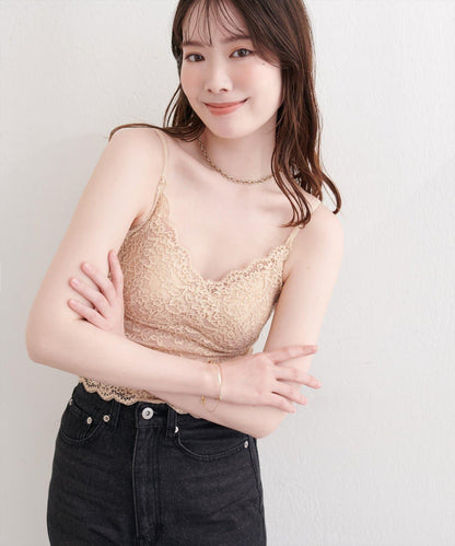 帶胸墊 蕾絲 吊帶背心