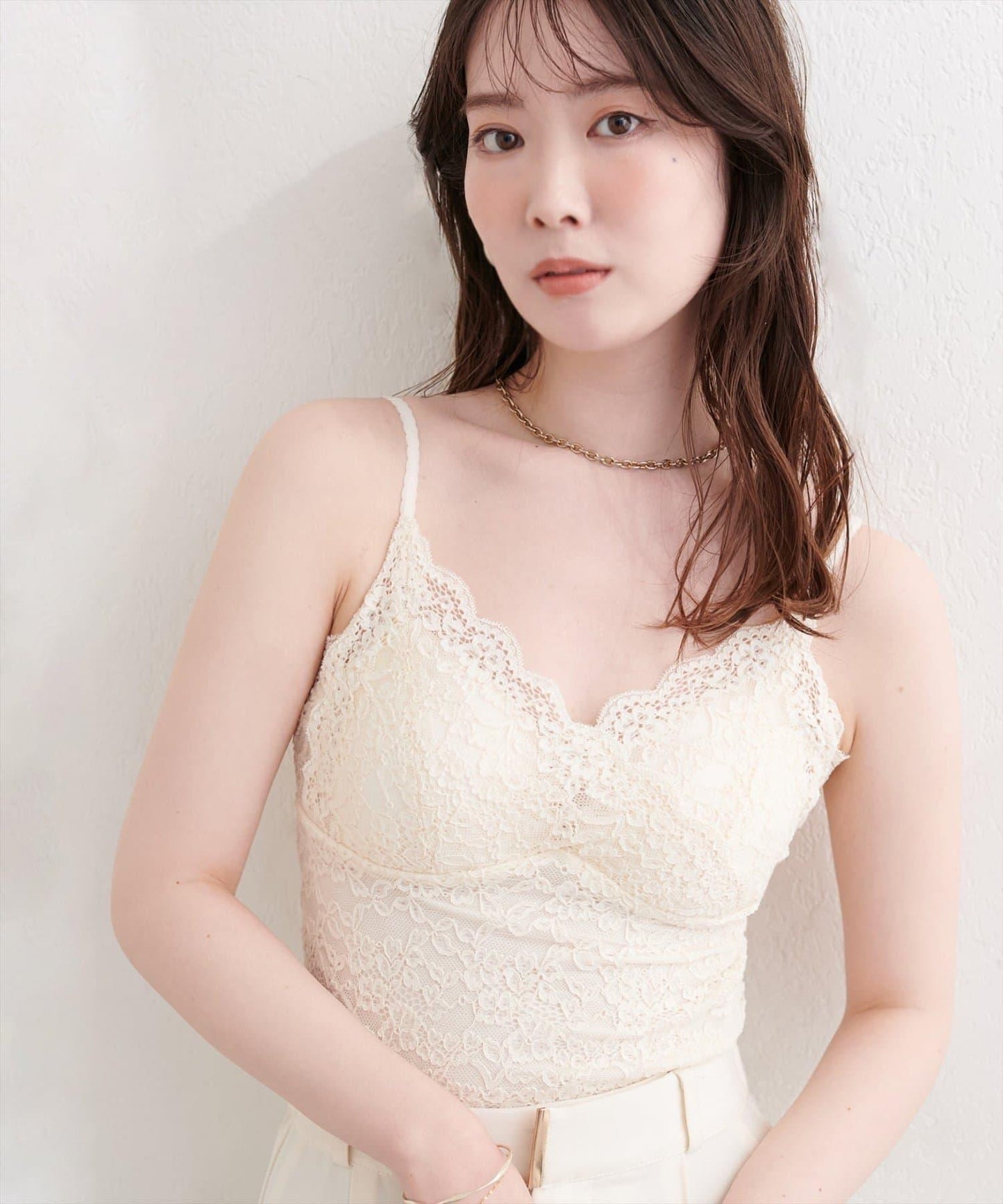 帶胸墊 蕾絲 吊帶背心