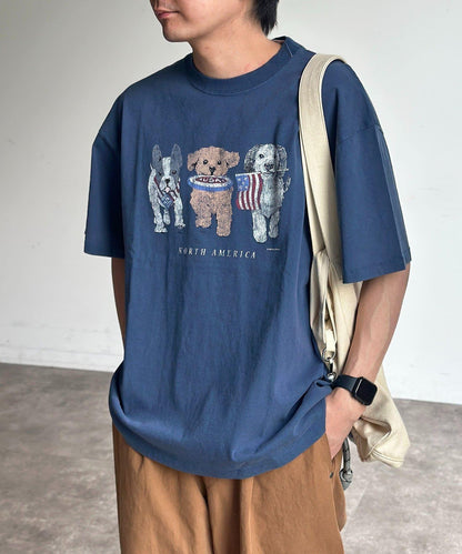 動物印花T恤
