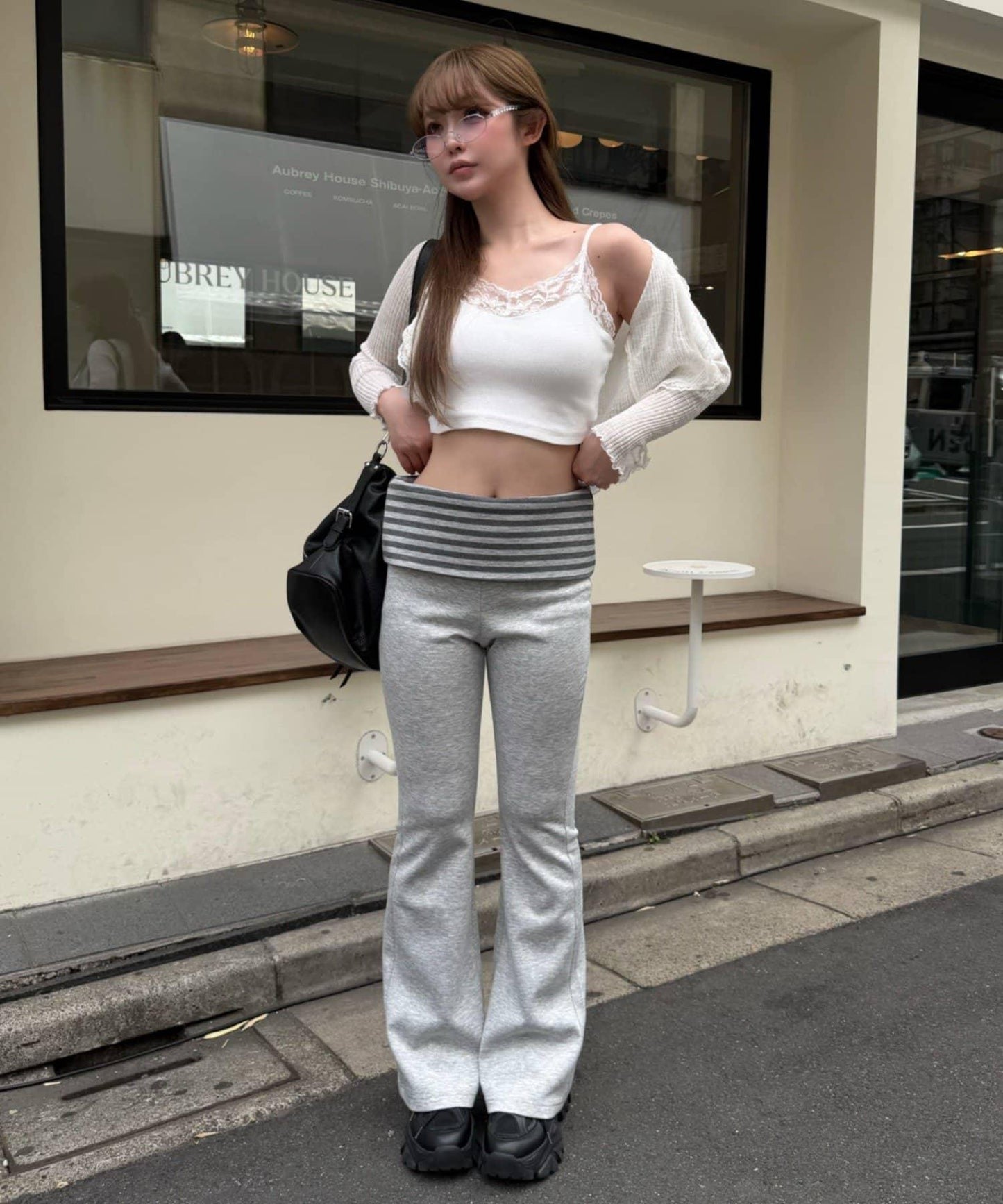 RAY CASSIN 翻邊細喇叭褲