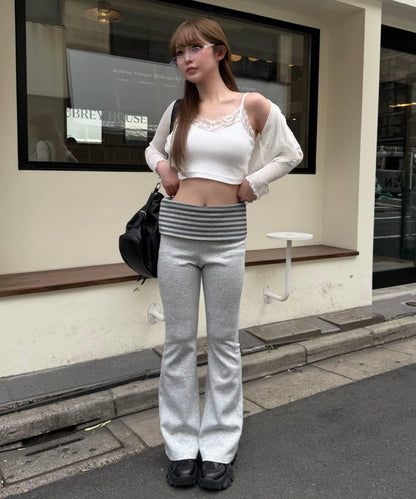 RAY CASSIN 翻邊細喇叭褲