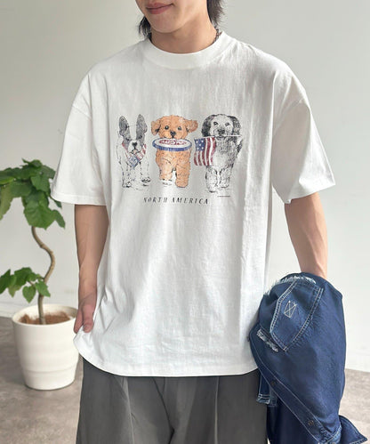 動物印花T恤