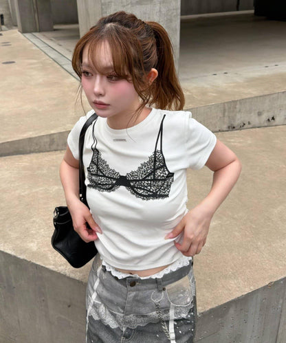 錯視印花短袖T恤