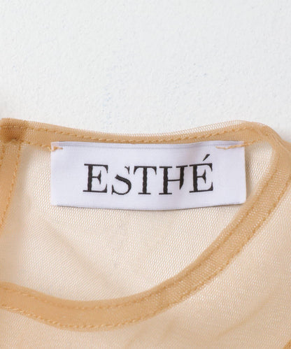 ESTHE TULLE PEPLUM RUFFLE TOP 荷葉邊上衣