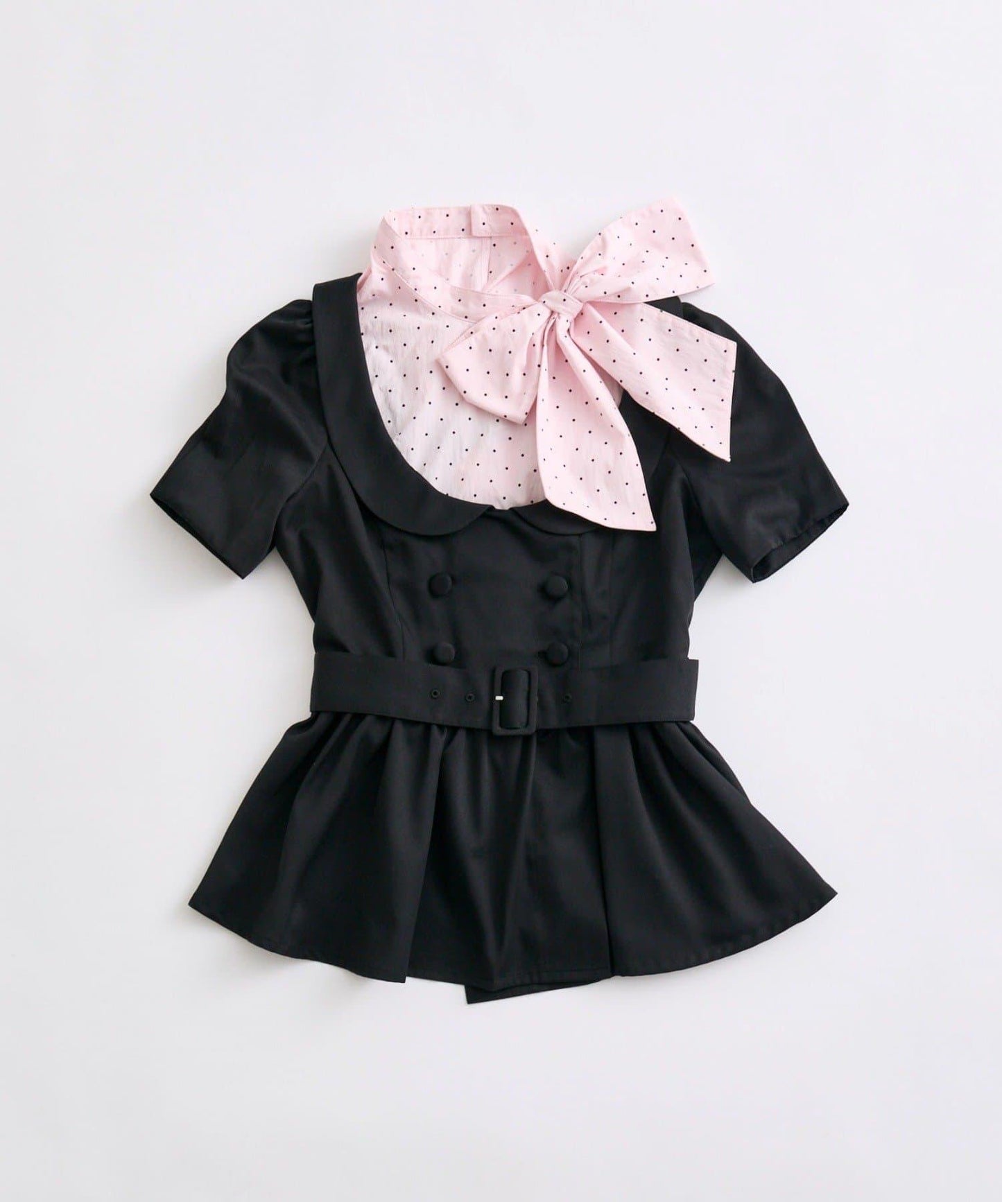 網紅合作款 miko ribbon peplum jacket 夾克