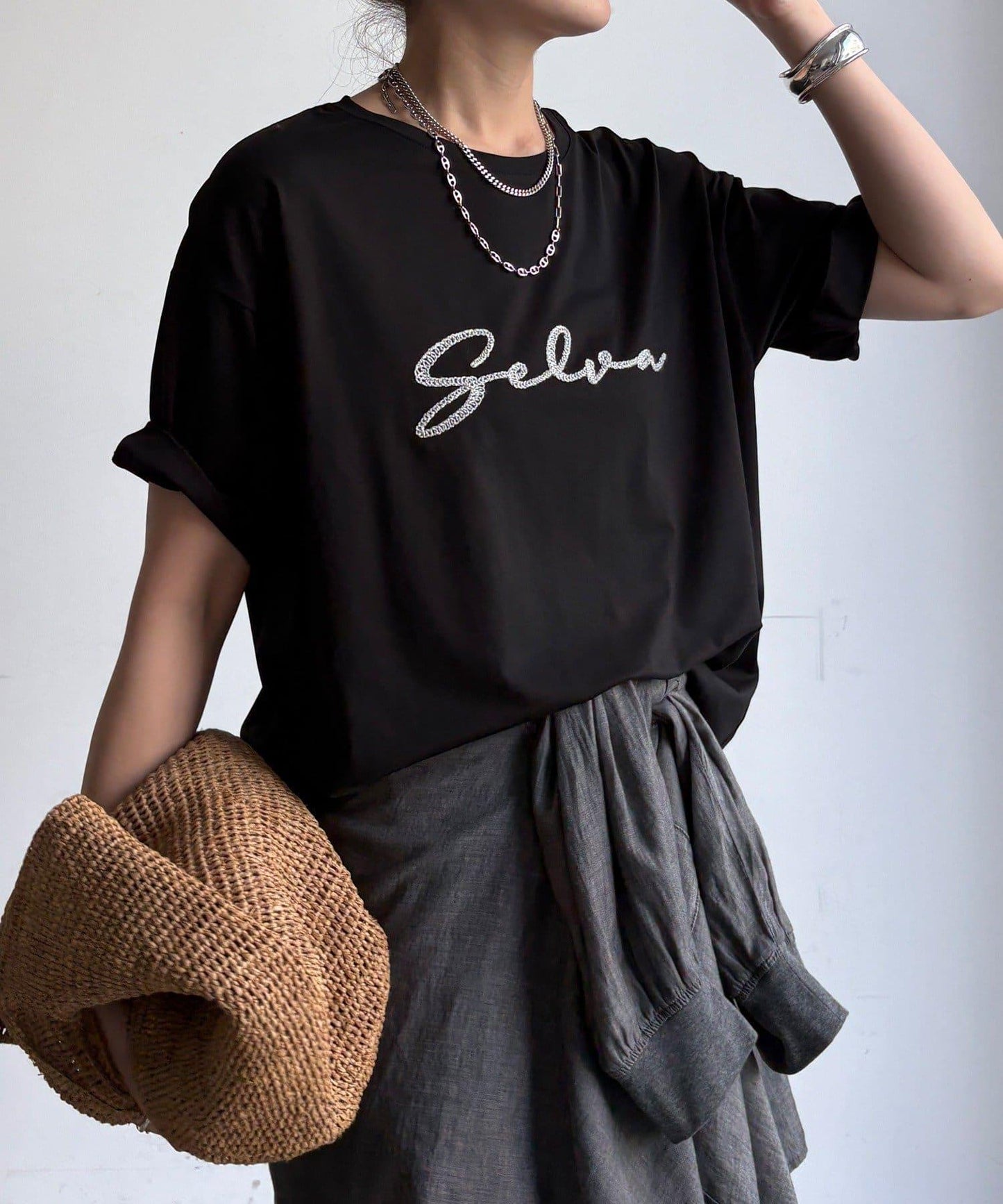 繩線刺繡Logo TEE