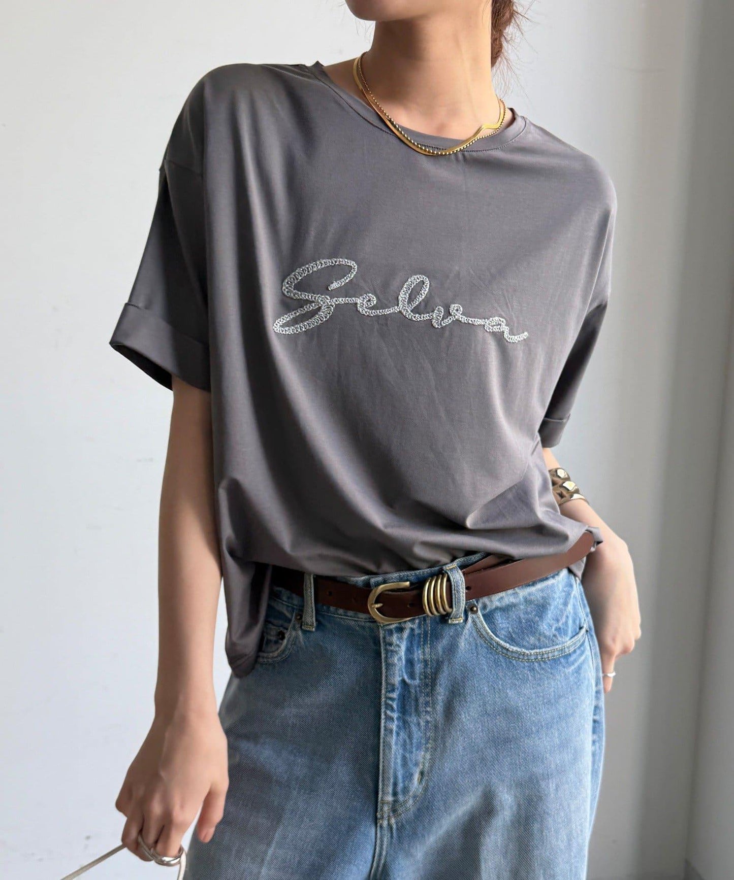 繩線刺繡Logo TEE