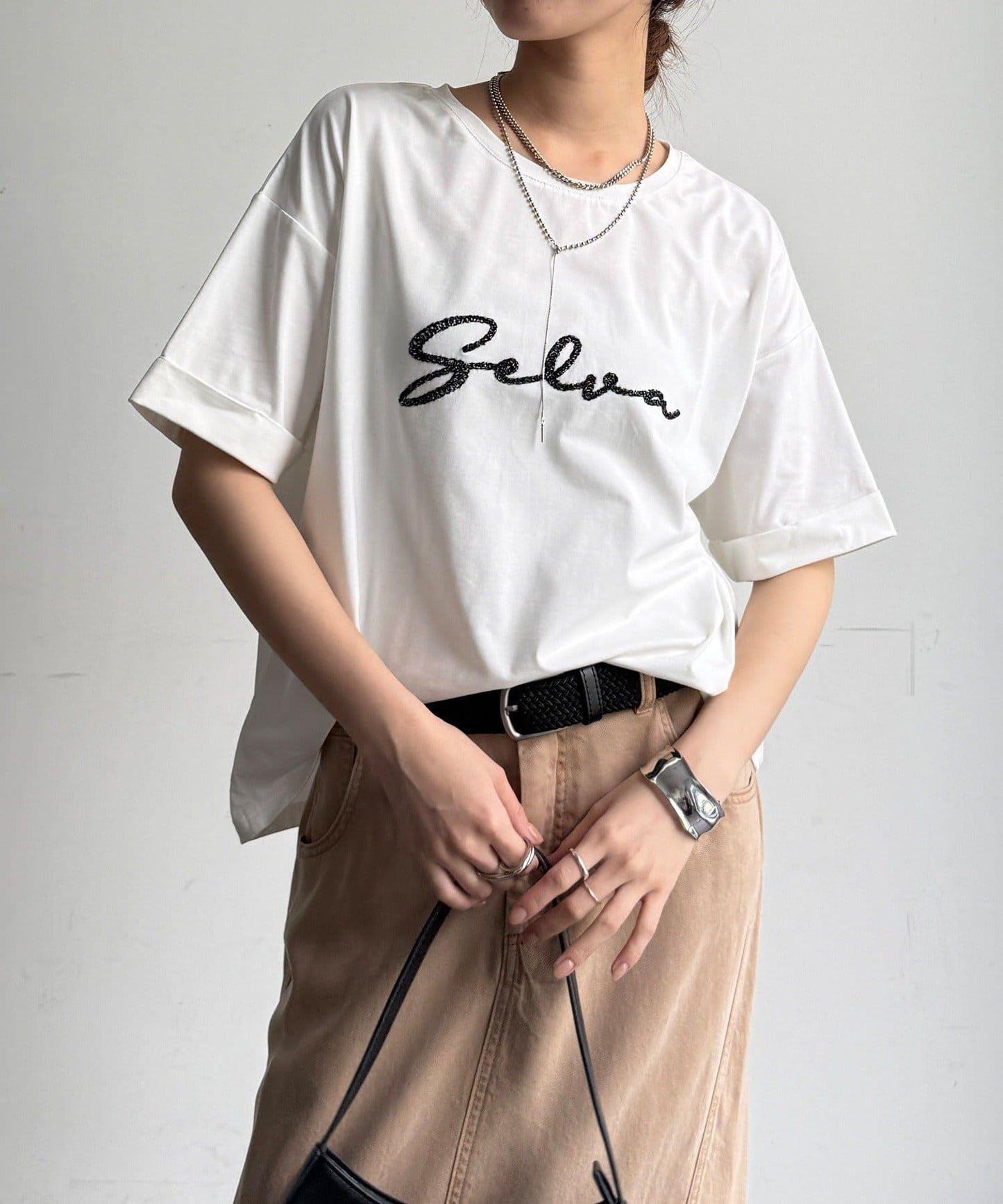 繩線刺繡Logo TEE