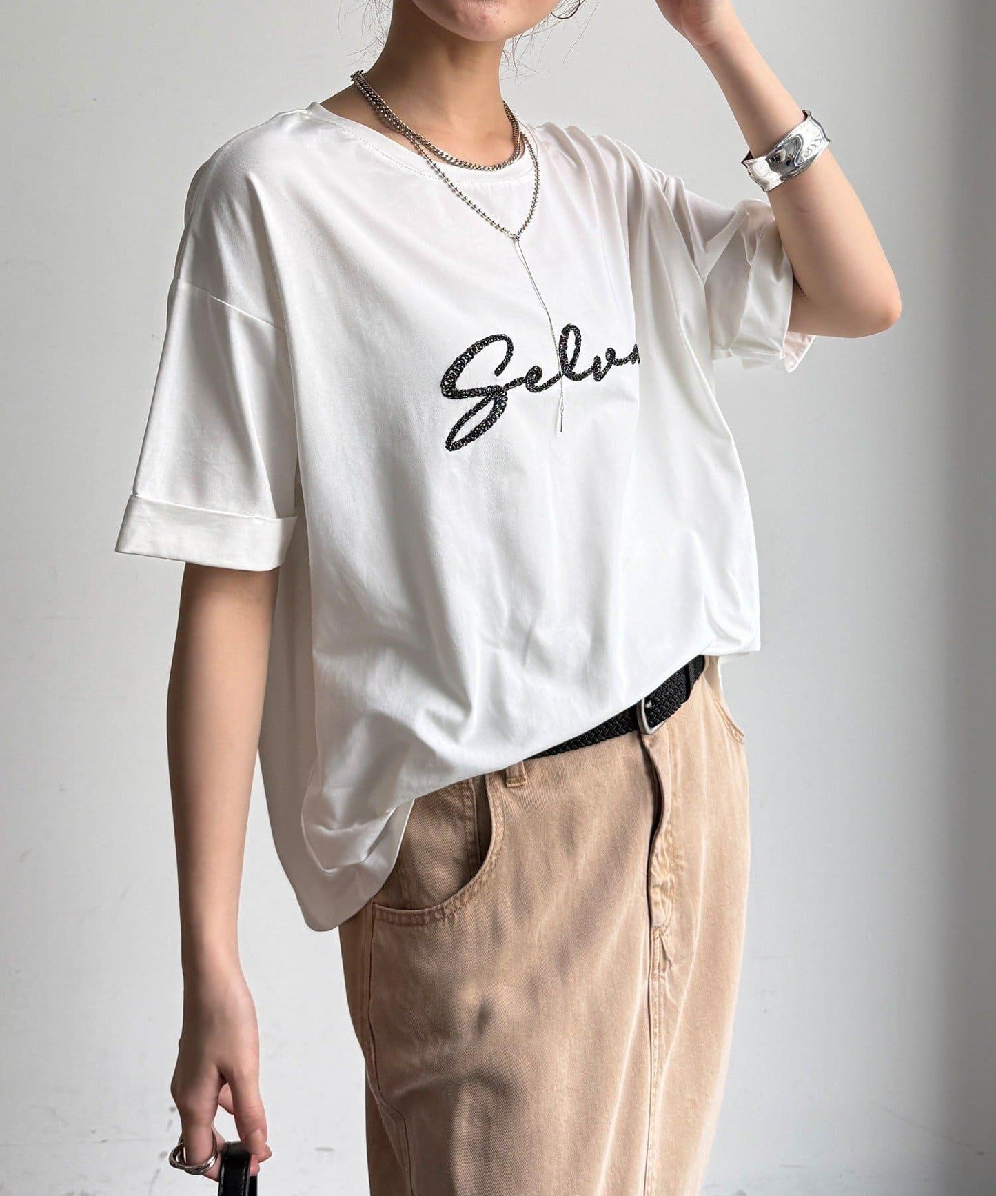 繩線刺繡Logo TEE