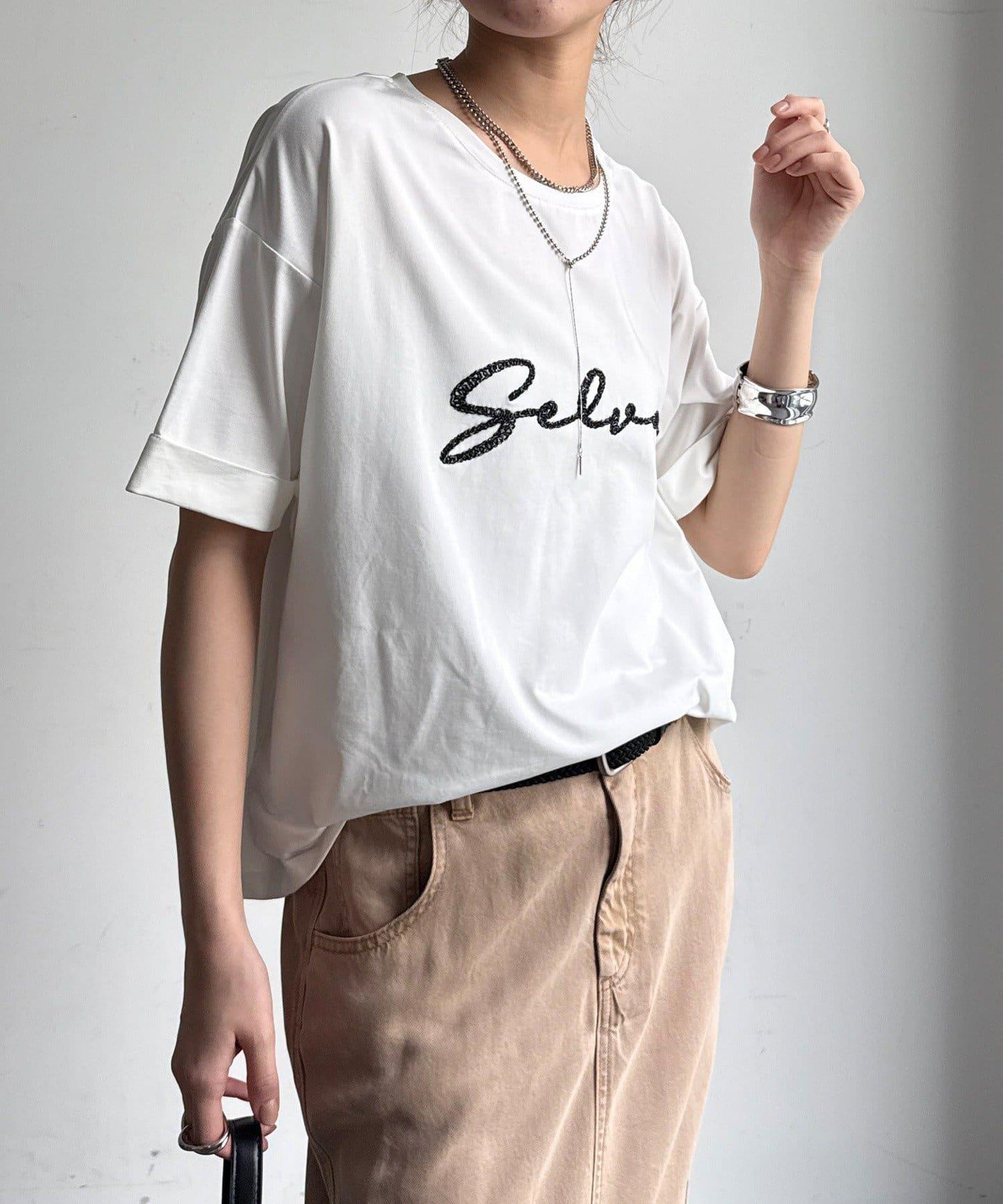 繩線刺繡Logo TEE