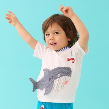 鯊魚圖案T恤