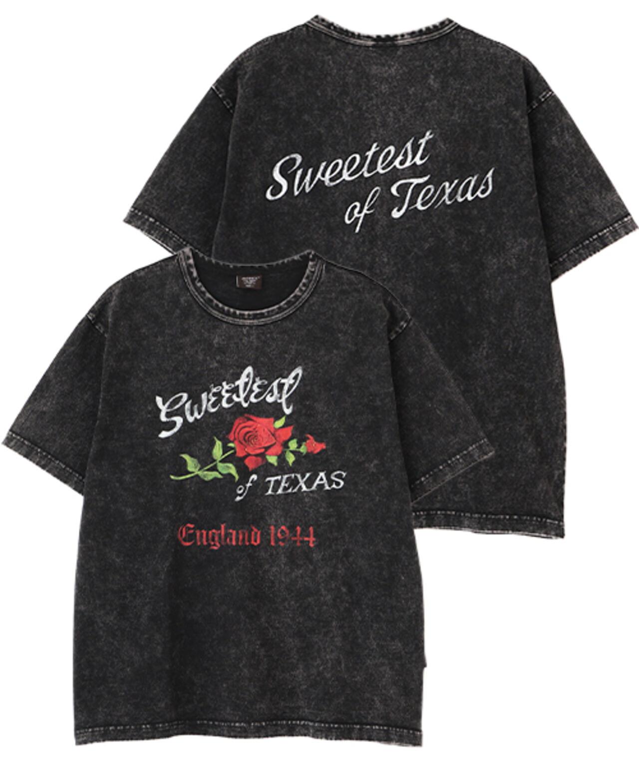 《直営店限定》 FADE T-SHIRT SWEETEST OF TEXAS 印花T恤