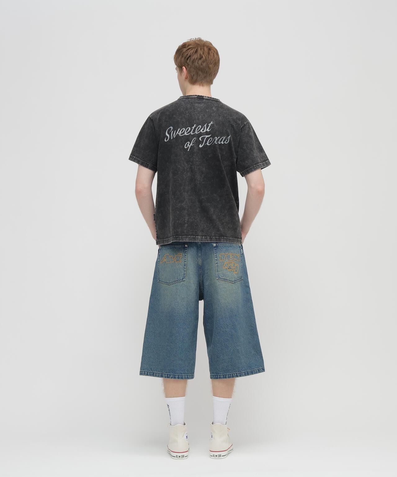 《直営店限定》 FADE T-SHIRT SWEETEST OF TEXAS 印花T恤