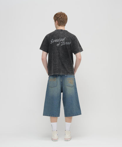 《直営店限定》 FADE T-SHIRT SWEETEST OF TEXAS 印花T恤