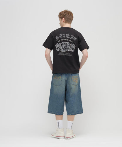 GOALERS EMBROIDERY DENIM 刺繡牛仔短褲