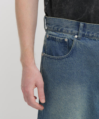 GOALERS EMBROIDERY DENIM 刺繡牛仔短褲