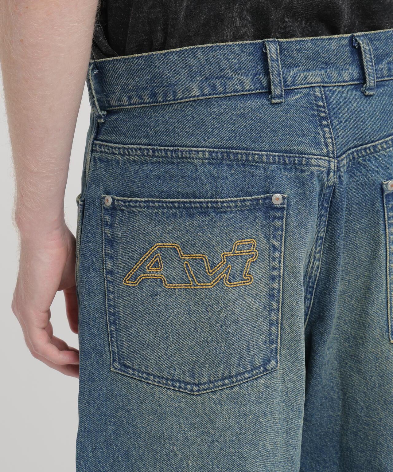 GOALERS EMBROIDERY DENIM 刺繡牛仔短褲