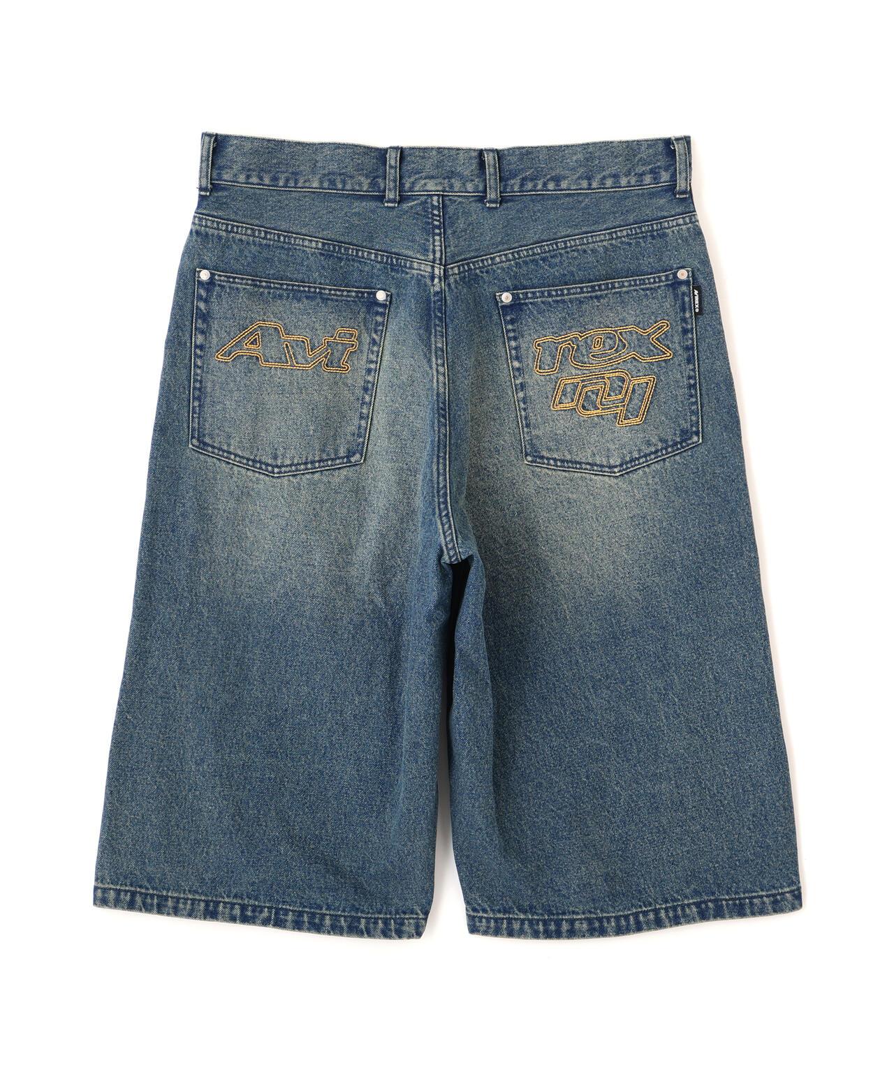 GOALERS EMBROIDERY DENIM 刺繡牛仔短褲