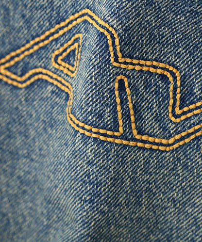 GOALERS EMBROIDERY DENIM 刺繡牛仔短褲