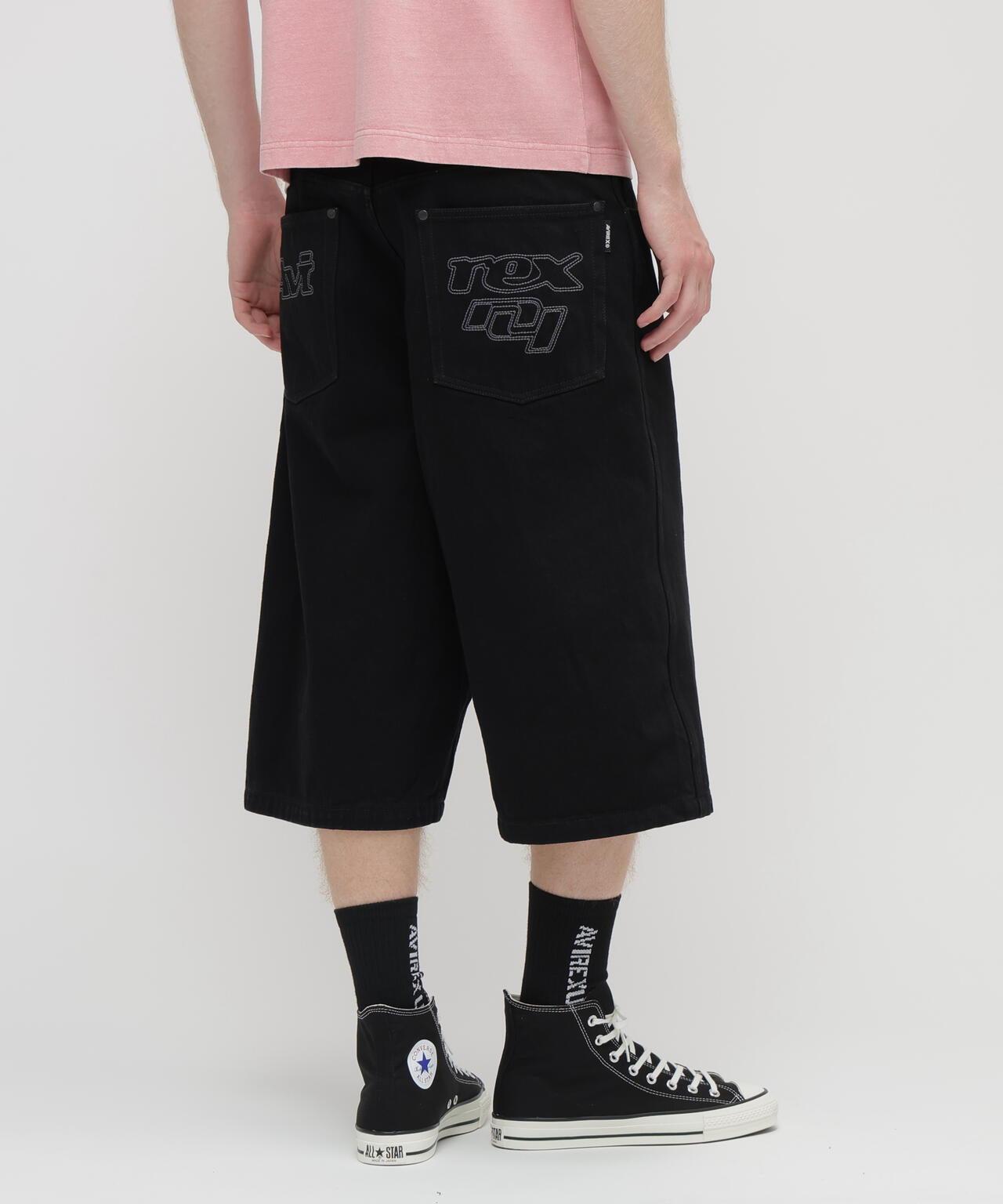 GOALERS EMBROIDERY DENIM 刺繡牛仔短褲