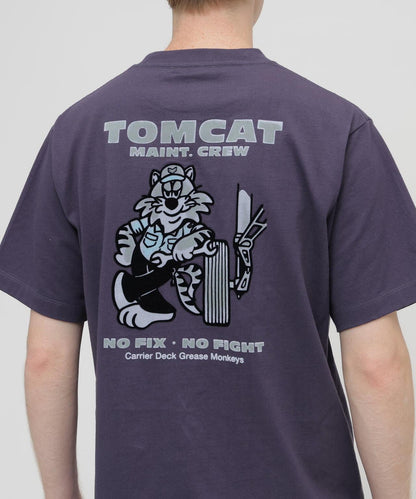 U.S. NAVY TOMCAT 植絨印花T恤
