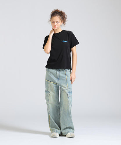 PINUP GIRL FOIL PRINT T-SHIRT 短袖T恤