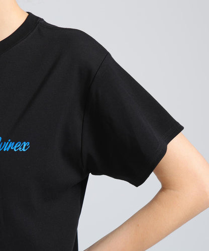 PINUP GIRL FOIL PRINT T-SHIRT 短袖T恤