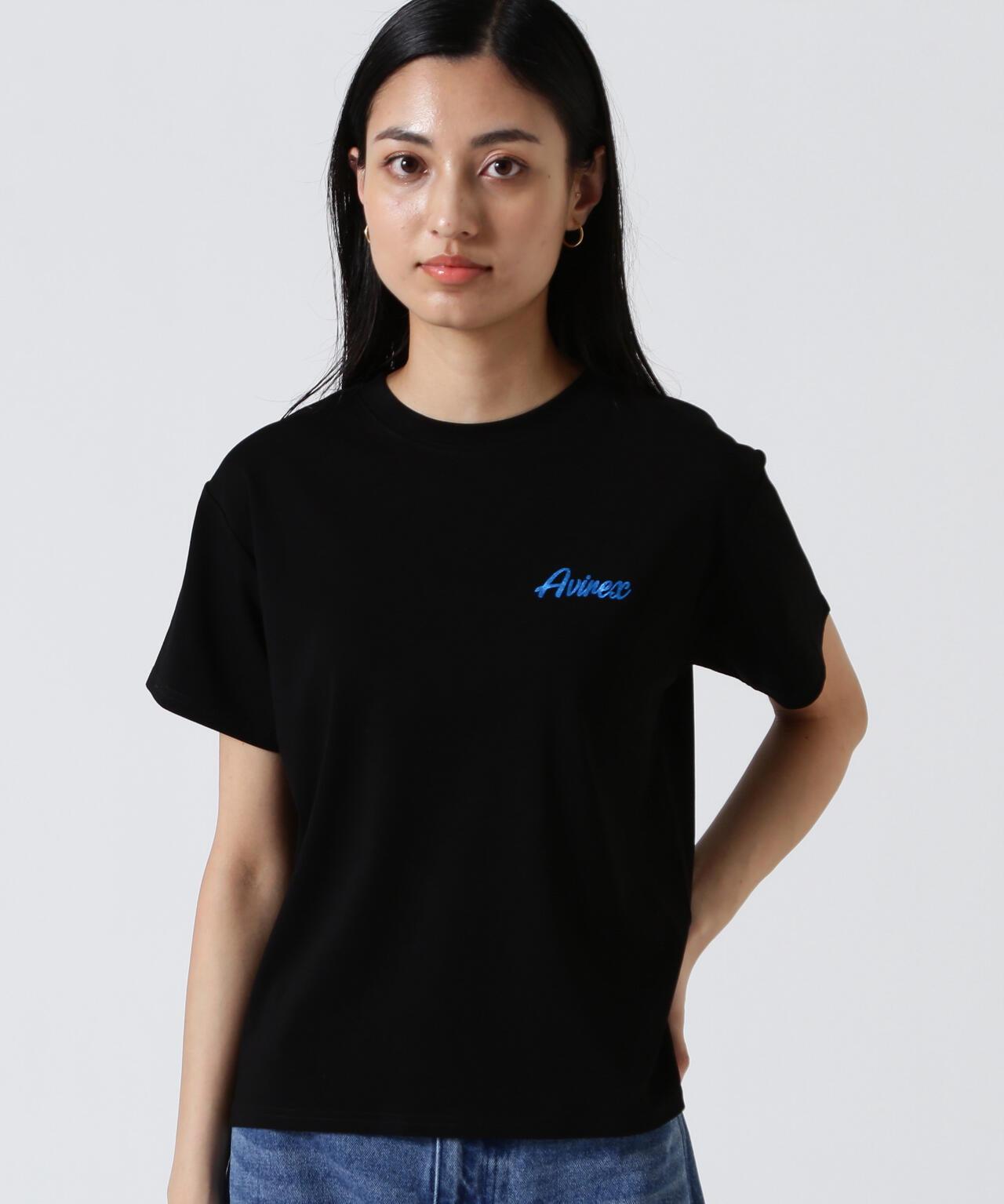 PINUP GIRL FOIL PRINT T-SHIRT 短袖T恤