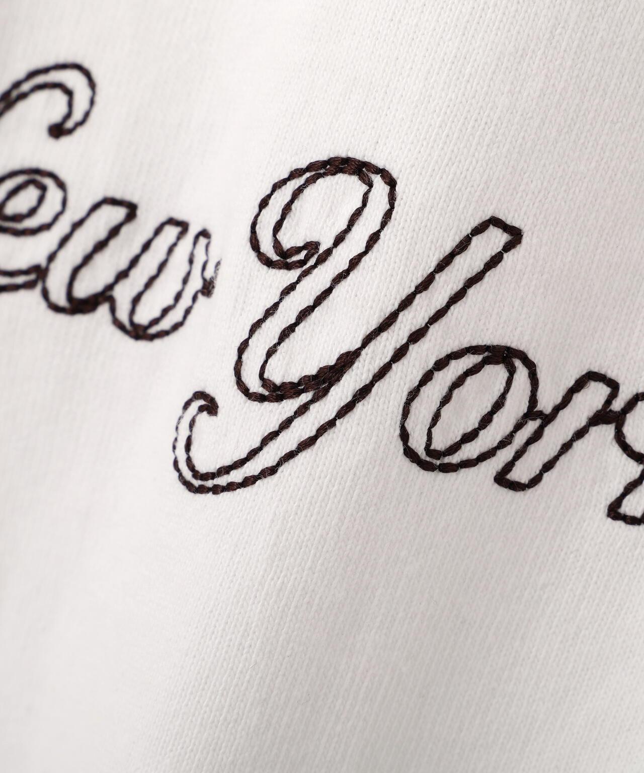 STITCH EMBROIDERY LOGO T-SHIRT T恤