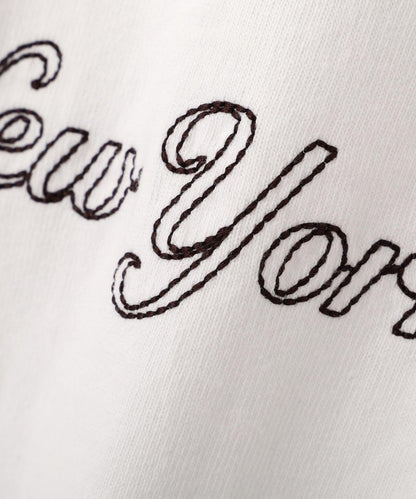 STITCH EMBROIDERY LOGO T-SHIRT T恤