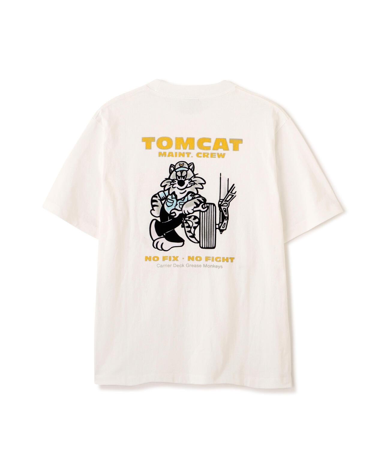 U.S. NAVY TOMCAT 植絨印花T恤