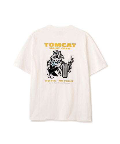U.S. NAVY TOMCAT 植絨印花T恤