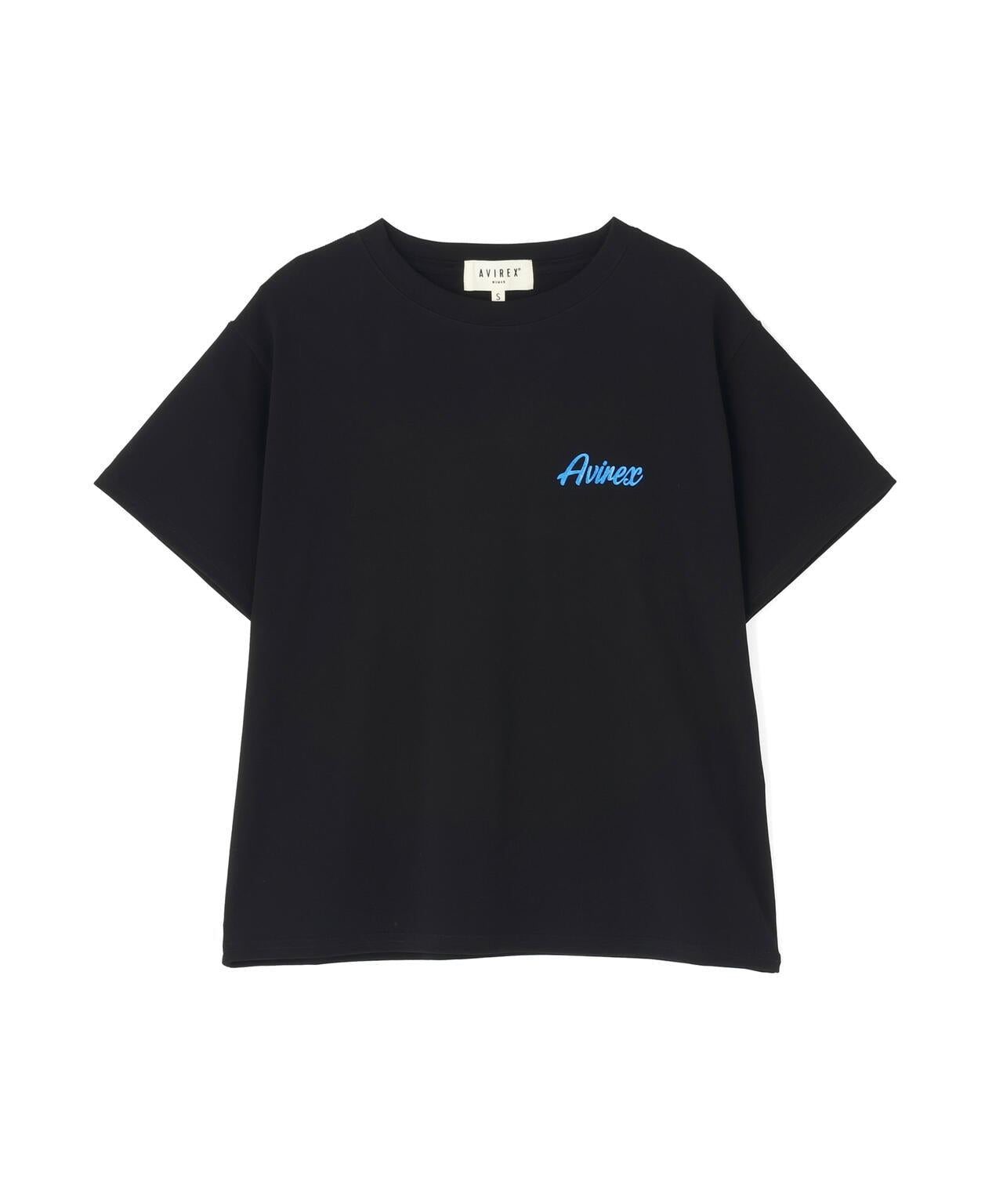 PINUP GIRL FOIL PRINT T-SHIRT 短袖T恤