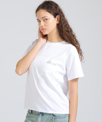 PINUP GIRL FOIL PRINT T-SHIRT 短袖T恤