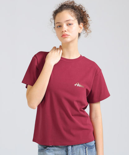 PINUP GIRL FOIL PRINT T-SHIRT 短袖T恤