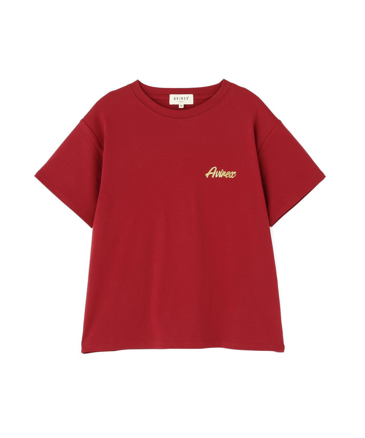 PINUP GIRL FOIL PRINT T-SHIRT 短袖T恤