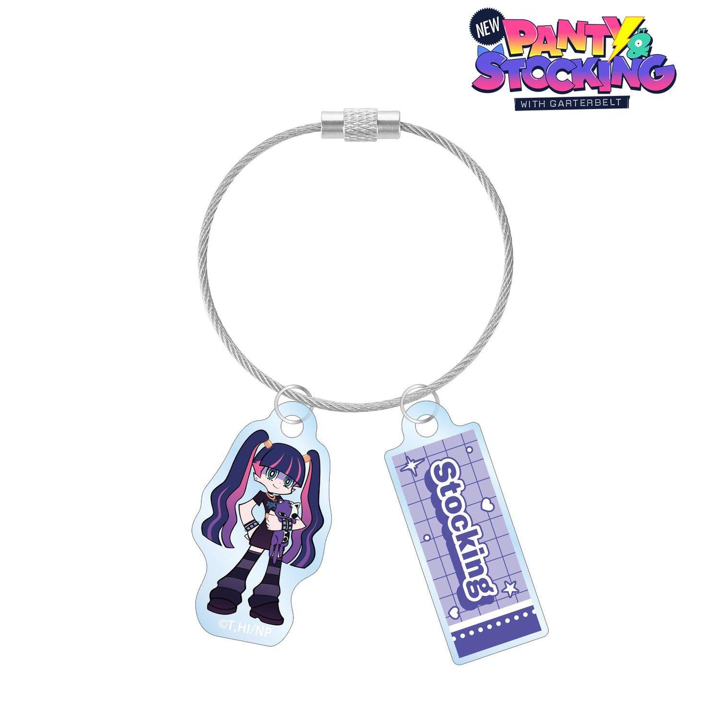 New PANTY ＆ STOCKING with GARTERBELT（吊帶襪天使） ストッキング Model ver. 雙聯金屬絲亞克力鑰匙扣 ver.B