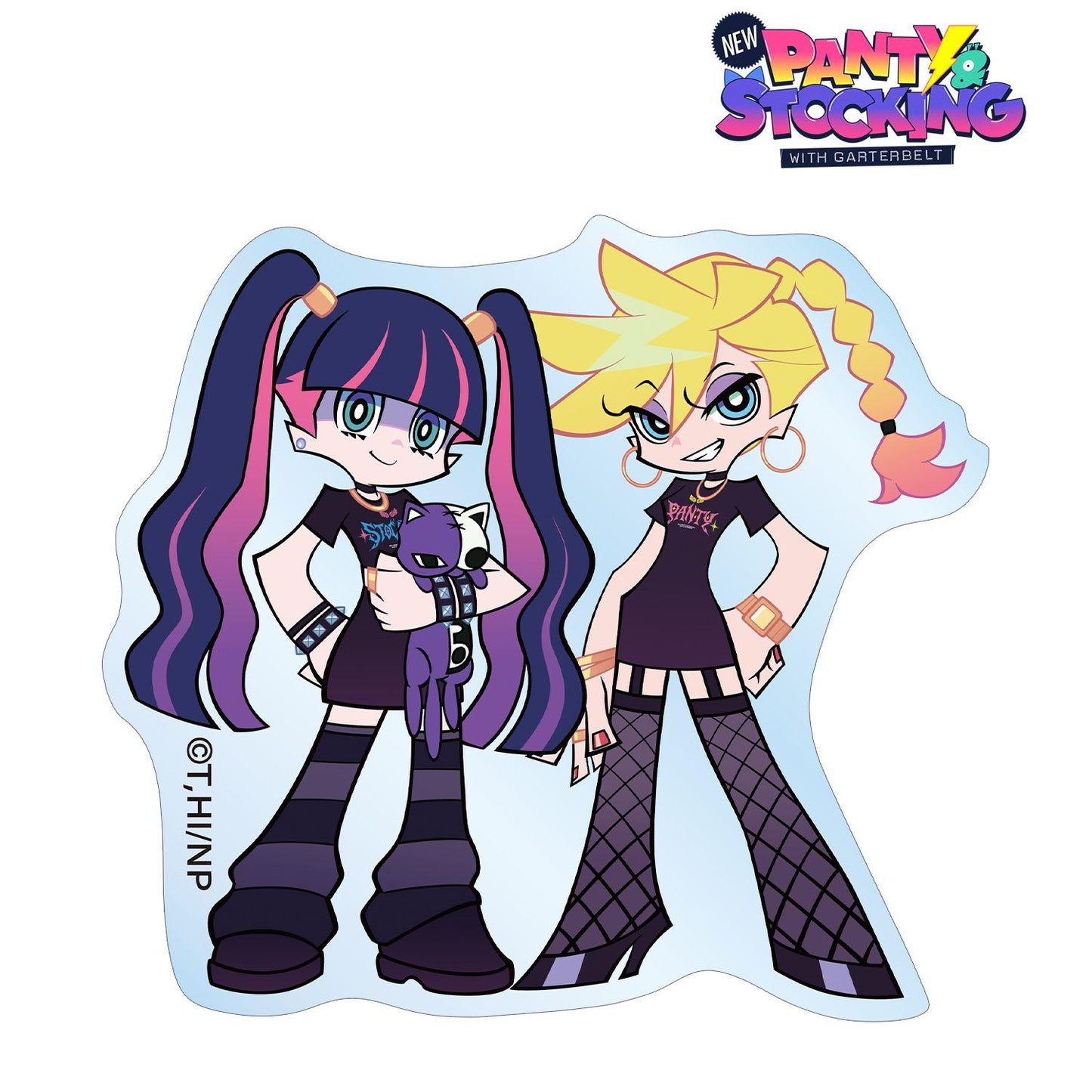 New PANTY ＆ STOCKING with GARTERBELT（吊帶襪天使） 新繪系列 パンティ&ストッキング 亞克力貼紙 Model ver. ver.B款