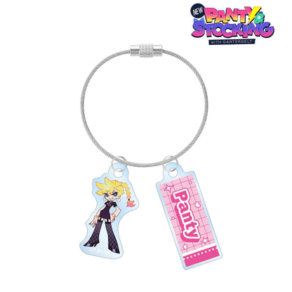 New PANTY ＆ STOCKING with GARTERBELT（吊帶襪天使） 新繪系列 パンティ 2連金屬線亞克力鑰匙扣 モデルver. B款