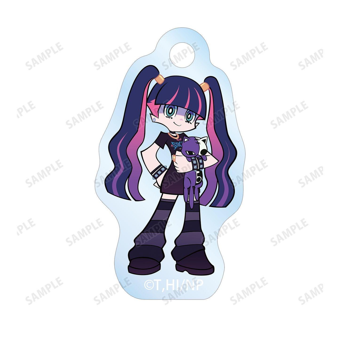 New PANTY ＆ STOCKING with GARTERBELT（吊帶襪天使） ストッキング Model ver. 雙聯金屬絲亞克力鑰匙扣 ver.B