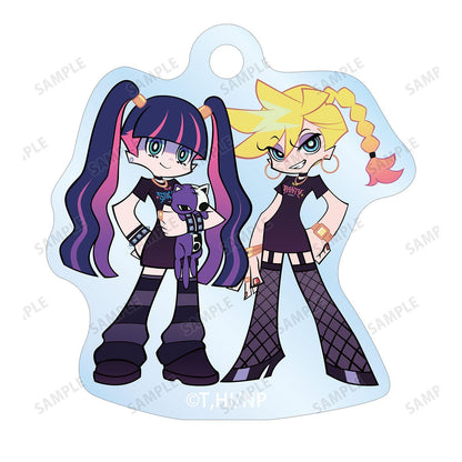 New PANTY ＆ STOCKING with GARTERBELT（吊帶襪天使） 新繪製系列 パンティ&ストッキング 雙聯金屬線亞克力鑰匙扣 ver.B