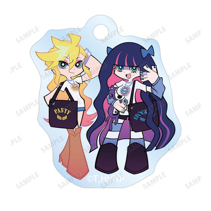 New PANTY ＆ STOCKING with GARTERBELT（潘緹與絲襪） 新繪系列 パンティ&ストッキング 雙連線圈亞克力鑰匙扣 model ver. ver.A