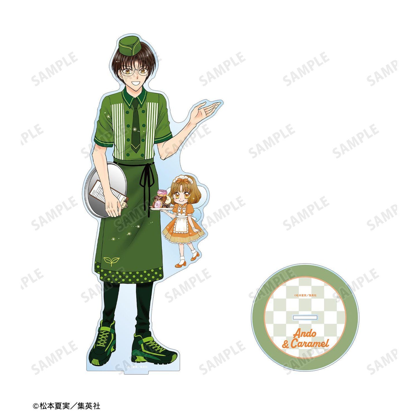 夢色パティシエール（夢色蛋糕師） 新繪 安堂千乃介＆キャラメル 特大亞克力立牌 Diner ver.