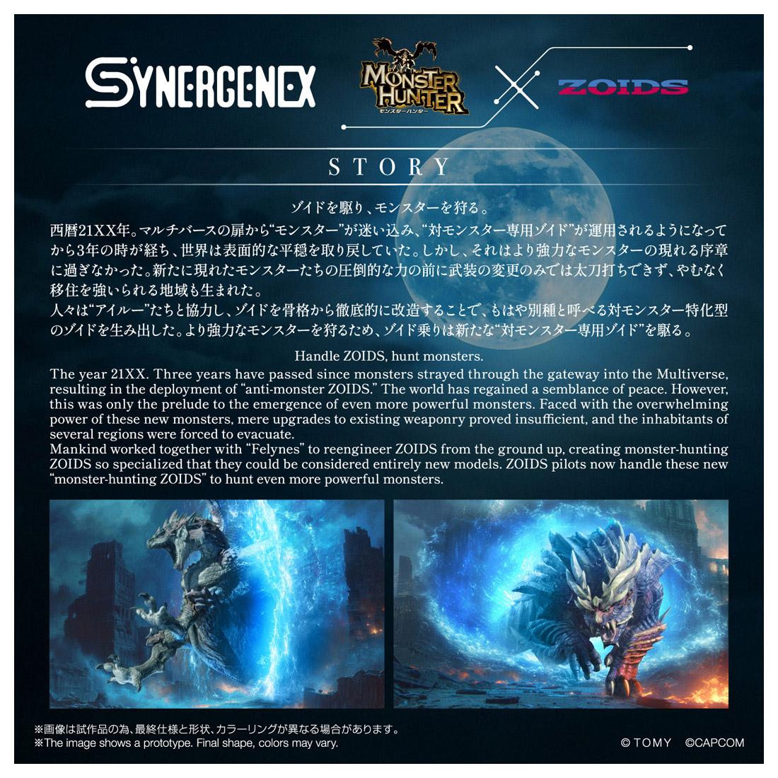 《怪物獵人物語》×《索斯機獸》 SYNERGENEX系列 ワイルドライガー ジンオウ 周邊款