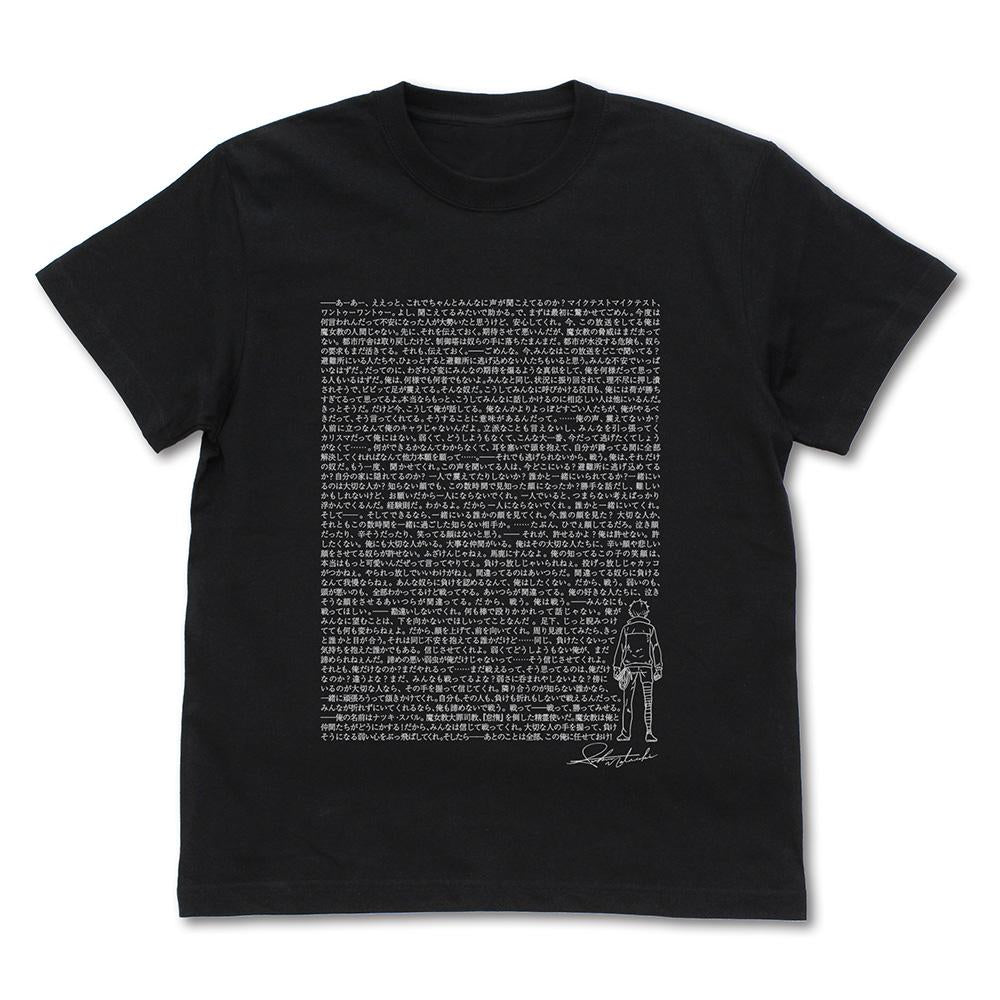 《Re：從零開始的異世界生活》（Re：從零開始的異世界生活） スバル Tシャツ BLACK Lサイズ