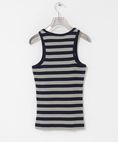 GANNI SOFT COTTON RIB TANK TOP 背心