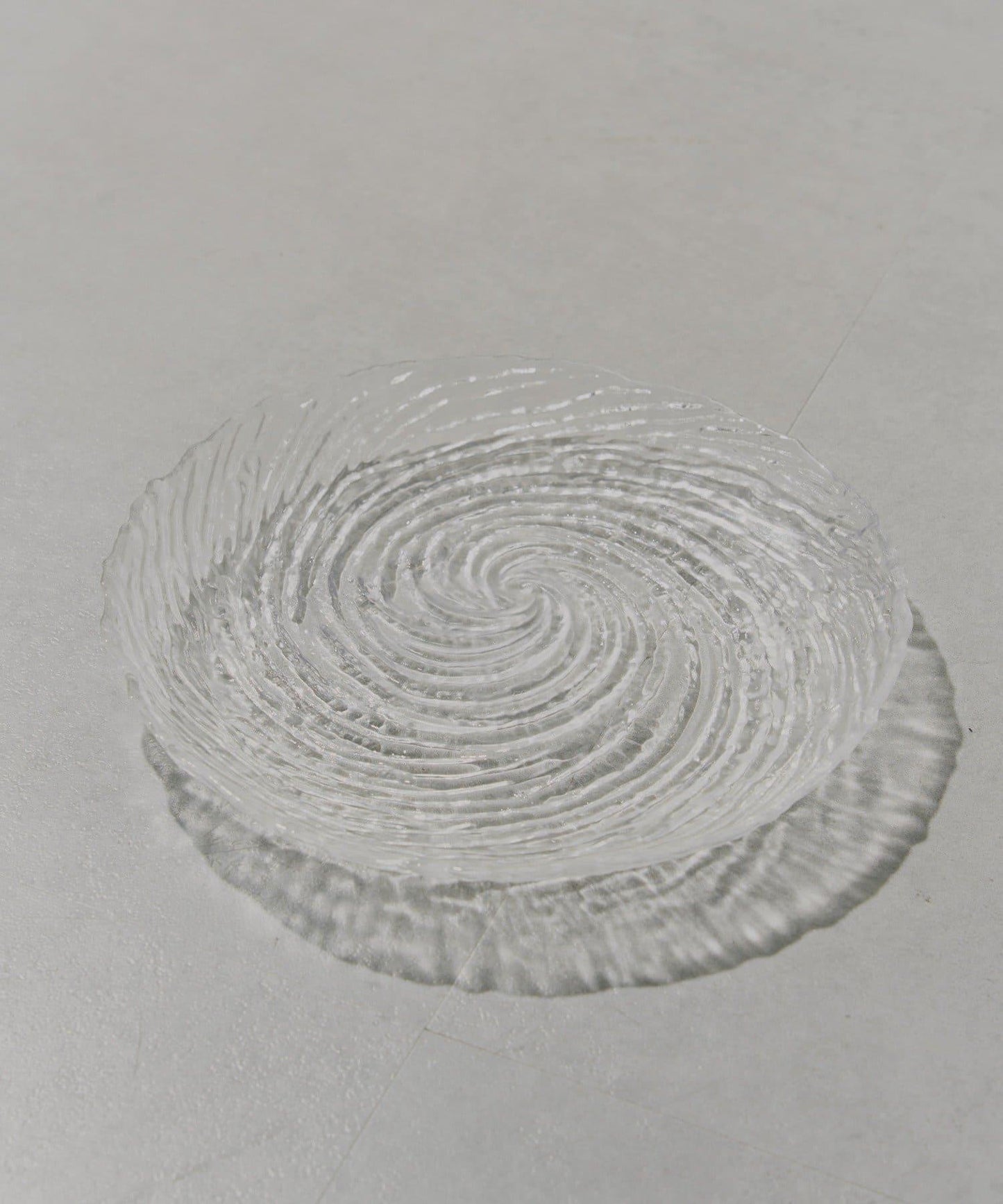 漣漪紋玻璃餐盤 20.5cm