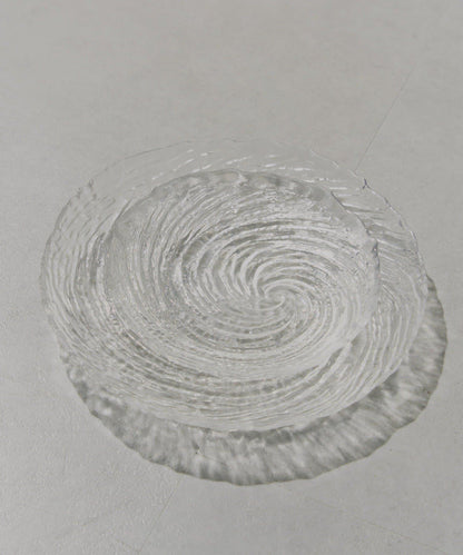 漣漪紋玻璃餐盤 20.5cm